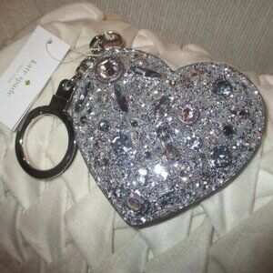 KATE SPADE JEWELED HEART KEYCHAIN – NWT